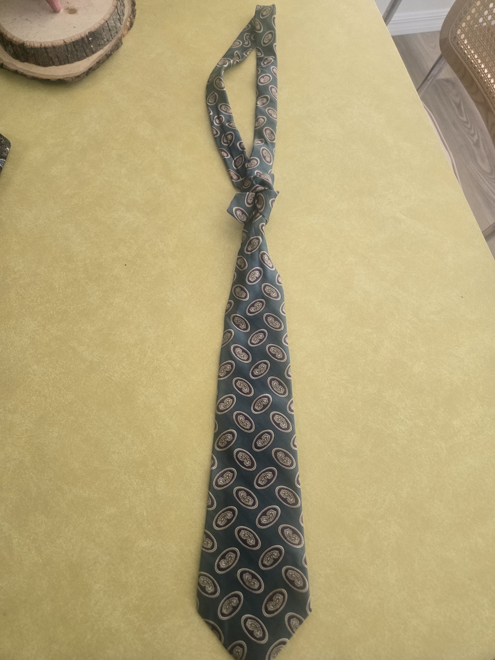 Haband Teal Paisley Neck Tie